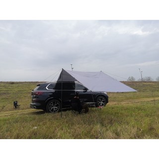 《小日子家居館》廠家直供 車邊帳篷 側帳天幕 戶外野營車尾帳, 灰色,300*150cm