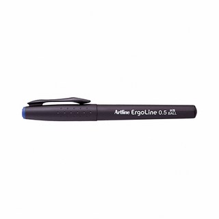 SHACHIHATA Artline Ergoline 0.5mm 水性原子筆 0.4mm 水性記號筆, 1個, Ergoline-藍墨