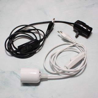 식물전구 중간스위치 콘센트플러그 소켓 코드선, d.키소켓커버(흰색), 3m, 1개