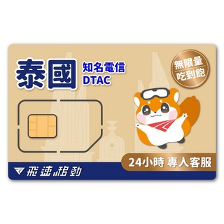 飛速移動 泰國DTAC電信 SIM卡 吃到飽 5G/4G高速 1-10天, 1個, 4天, A：泰國【無限量吃到飽】