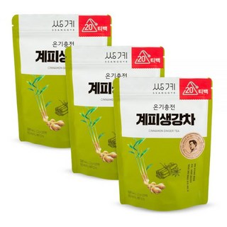 쌍계명차 온기충전 계피생강차 20T x 삼각티백, 1개