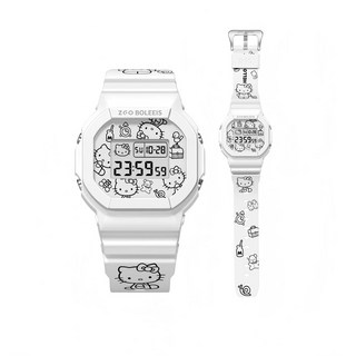 ZGO三麗鷗聯名手錶女學生方形電子錶兒童手錶女孩戶外運動時尚防水手錶