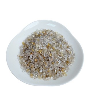 鈦晶碎石 100g 裝 原石 水晶石 消磁水晶 淨化水晶 天然碎石 能量 造景石 天然水晶 聚寶盆 魚缸造景 開運, 鈦晶