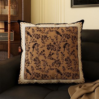 復古輕奢綠色抱枕美式復古抱枕中古風美拉德沙發靠背墊牀頭軟靠枕, 1件, 736