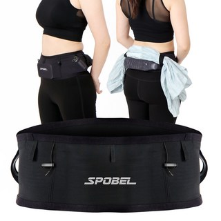 스포벨 런닝 러닝 스포츠 마라톤 플립 밸트 벨트 산책 달리기 헬스 등산 여행 야외 스마트폰 가방 힙색 허리색 백 러닝용품 SPOBEL, 1개