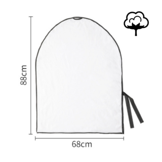 순면 옷커버 60수 코튼 프리미엄 고급 의류커버 고급의류 보관, 1개, 1매