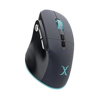 FOX XRAY SMW-80 人體工學無線電競滑鼠 多鍵可自定義 RGB炫彩燈效 持久續航 台灣製造, 黑色