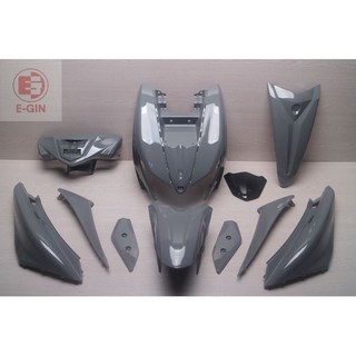 EG部品 新勁戰六代/勁戰6代 B8R 機車車殼 烤漆部份 水泥灰 (附發票), 1個, 烤漆部份(大盾亮黑)
