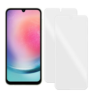 갤럭시 A24 SM-A245N 깨지지 않는 PET 방탄 필름 지문인식 액정보호필름, 2개
