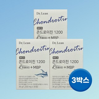 닥터린 콘드로이친 1200 콘레이티+MBP 1200mg 1박스 상어연골, 3개, 30정