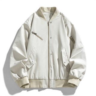 春秋季棒球領夾克男士夾克 美式復古休閑百搭機能風外套