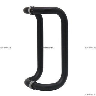 熱銷精品 玻璃門拉手 不銹鋼把手 有框門偏位斜腳圓管雙彎不銹鋼門把手 推拉門把手, 1個, 乳白色,圓管雙彎300mm長*孔275mm