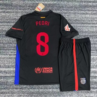 2425巴薩客場球衣 球迷版足球服 可定制, 1個, 客場套裝8號佩德里S