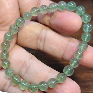 綠草莓晶草莓晶手鍊手環手珠 4mm 6mm 7mm 天然水晶玉石特賣
