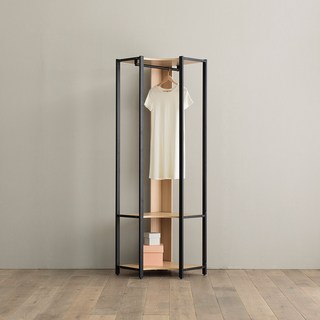 [국내생산 친환경마감재][전문기사설치] 아이언 철제 드레스룸 옷장 행거 시스템행거 (단품) 600 800 1000, 4. 블랙오크