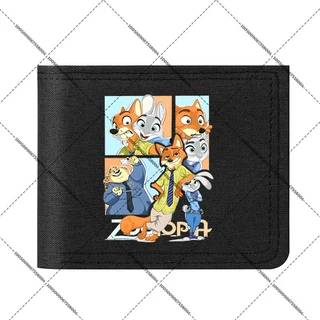 쿠쿠스토어 Zootopia 2 나일론 은행 카드 접이식 지갑 하라주쿠 휴대 홀더 남성 애니메이션 피규어 동전 생, 16 FKDW8