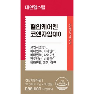 장대원 대원헬스랩 혈압케어엔 코엔자임Q10, 30정, 6개