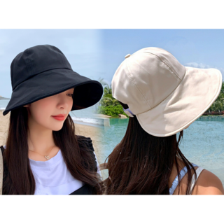 로멜로 와이드챙 벨크로 버킷햇 모자 썬캡