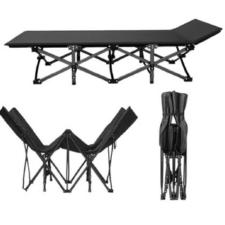 方管折疊床 送收納袋 看護床 單人床 行軍床 折疊床 躺椅 睡椅 休閒床 午睡床, 十腿【升級方管加粗灰色】190cm送提袋