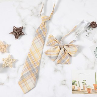 JK領帶女格子日系免打領結學生制服蝴蝶結小物正版原創免手打