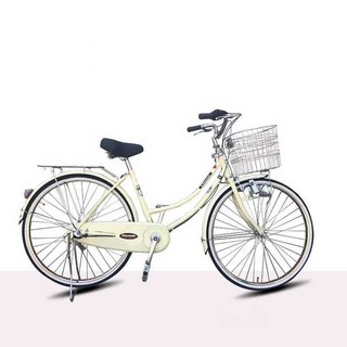 일본 클래식 자전거 감성 레트로 출퇴근 자전거, 3단 유백색 센서 조명 26인치, 1개