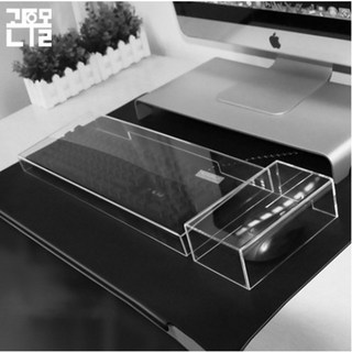 아크릴 키보드 마우스커버 덮개 스킨 투명 기계식 적축 커세어 로지텍 맥북 자판 스티커, 선택1