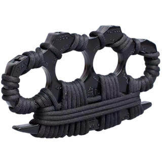 가디아 호신용 너클 고강도 자기방어 2개 + 파우치, 블랙