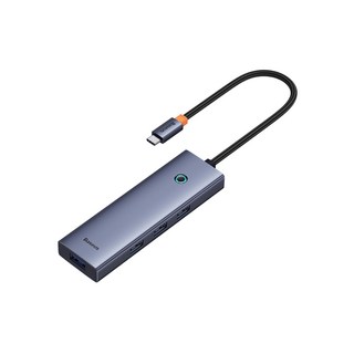 Baseus 倍思 超享系列 四合一HUB集線器 TypeC to USB3.0(USB3.2Gen1) 拓展塢 擴展塢, 1個, 深空灰, 深空灰