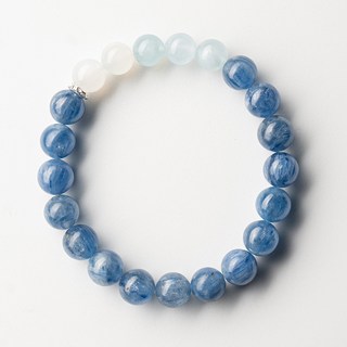 能量手串：藍晶石、海藍寶、白月光 原創水晶手鍊