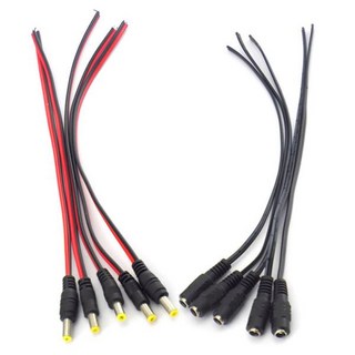 암수 잭 케이블 어댑터 플러그 전원 공급 장치 12V DC 익스텐션 커넥터 5.5x2.1mm LED 스트립 라이트 C, 03 10pcs DC Male