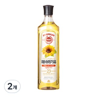 Haepyo 葵花油, 900ml, 2瓶