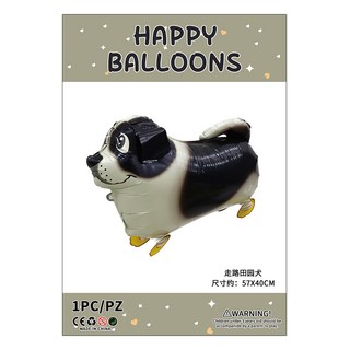 小宇宙精選KP 走路動物氣球 幼兒園商場裝飾地推氣球 兒童生日派對寵物鋁膜氣球, 1個