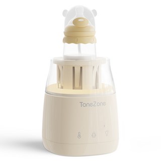 TONEZONE 스마트 분유 쉐이커 전동 분유 믹서기 영아 전용 분유제조기, 화이트