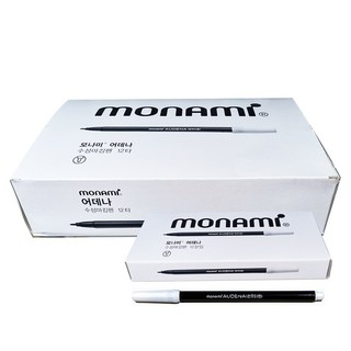 모나미 어데나500 컴퓨터용 싸인펜 1갑 (144입), 블랙, 144자루