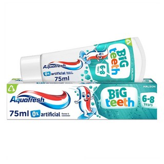 Aquafresh 아쿠아후레쉬 키즈 치약 빅 티스 6-8세 Kids Toothpast Big Teeth, 6개, 75ml
