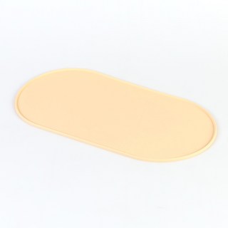 리틀팩토리 강아지 고양이 실리콘 식기 매트 반려동물 흘림방지 패드, 1개, 옐로우L