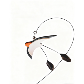 고양이 낚시대 리필 깃털 방울 장난감 - 깃털 야옹이 캣타워 인터랙티브 플레이, 1개, 고양이낚시대