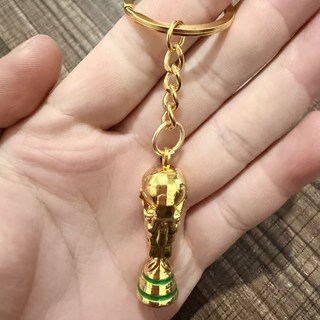 월드컵 축구공 트로피 기념품 키링 열쇠고리 펜턴트, 1개, 트로피 키링