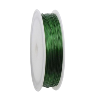 부드러운 철 와이어 0.3mm x 50m, 01 그린, 1개