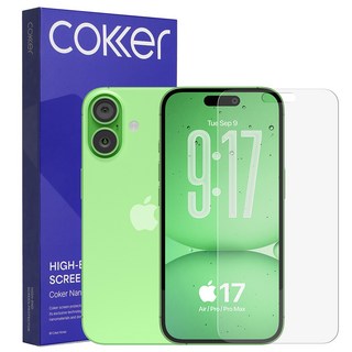 코커 아이폰17 종이질감 지문방지 저반사 매트 항균 신소재 강화필름, 2개