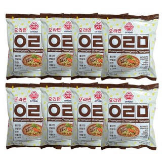 오뚜기 쫄깃하고 진한 오라면 120g, 8개