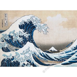 雷諾瓦 葛飾北齋 神奈川沖浪裏 木質拼圖 220片, 1個