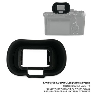 아이컵 소프트 실리콘 확장 카메라 뷰파인더 소니 시리즈 미러리스용 A7CII A6100, 03 A7R V A7IV A7SIII, 1개