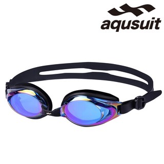 김서림방지 안티포그 미러코팅 물안경 어린이 아동 초등 성인 수경 아퀴스트 TG-2500MR, 퍼플블랙, 1개