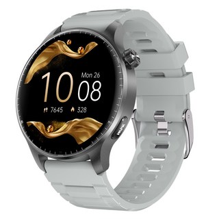 와피크 블루투스 스마트워치 ST50 1.52인치 통화가능 GPS SOS통화 AI운동인식 스포츠시계, GPS + 블루투스, 3.8cm, 실버