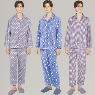 BYC 남성 극세사 수면 잠옷 셋트