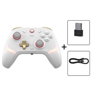 게임써 GameSir Cyclone 2 게임패드 무선 블루투스 컨트롤러 안드로이드호환 건은신화지원, 본품 화이트, 1개, 사이클론2