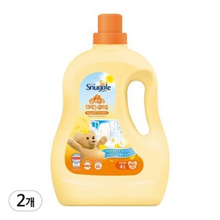 스너글 섬유유연제 햇빛건조향 허거블 선샤인 본품, 4L, 2개