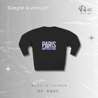 隔日達 當天發貨 【狂GO/mad go】 百搭舒適 日常休閒 學生上班族 潮流個性上衣 巴黎鐵塔印花1, 灰色,S