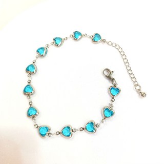 딸기러브 하늘색 하트 써지컬 팔찌 N8-8 블루 임영웅 영웅시대 아임히어로 콘서트 굿즈 미스터트롯 내가수 응원팔찌